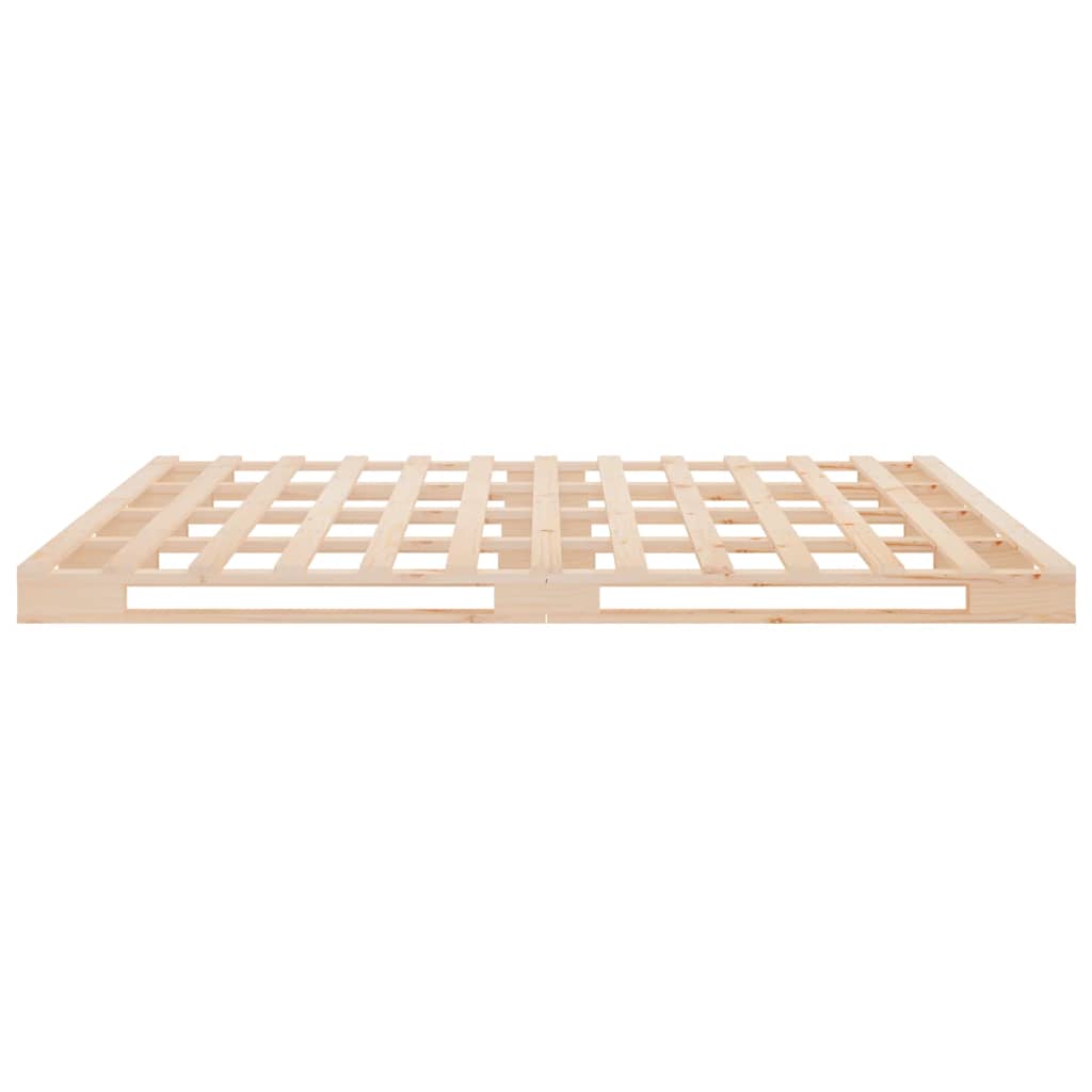 vidaXL Pallet Bed without Mattress Small Double Solid Wood