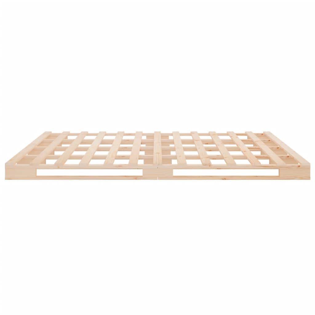 vidaXL Pallet Bed | Natural pine | Solid pine wood | Double | Durable
