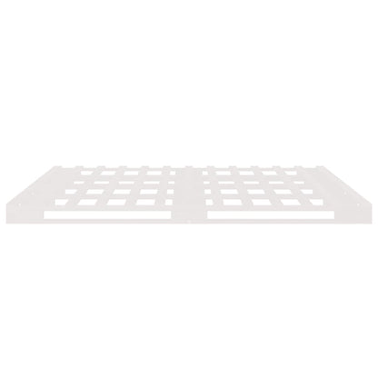 vidaXL Pallet Bed without Mattress White Double Solid Wood