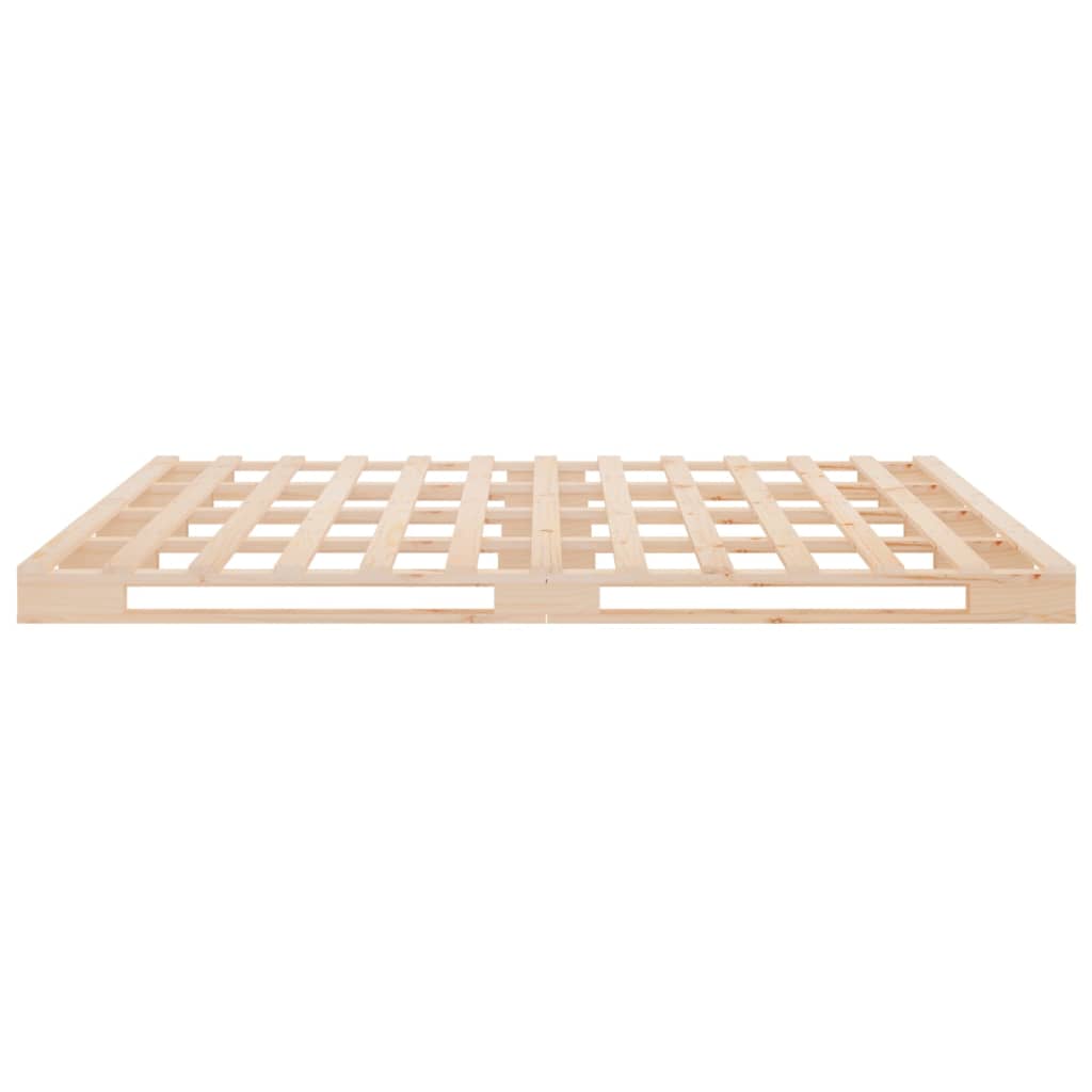 vidaXL Pallet Bed | Natural Pine | Solid Pine Wood | Double | Durable