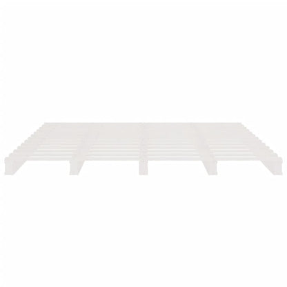 vidaXL Pallet Bed without Mattress White 140x190 cm Solid Wood