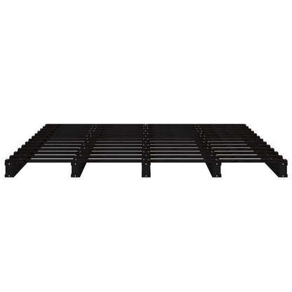 vidaXL Pallet Bed | Black | Solid pine wood | Double | Durable | Pallet Bed