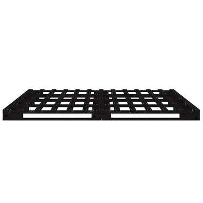 vidaXL Pallet Bed | Black | Solid pine wood | Double | Durable | Pallet Bed
