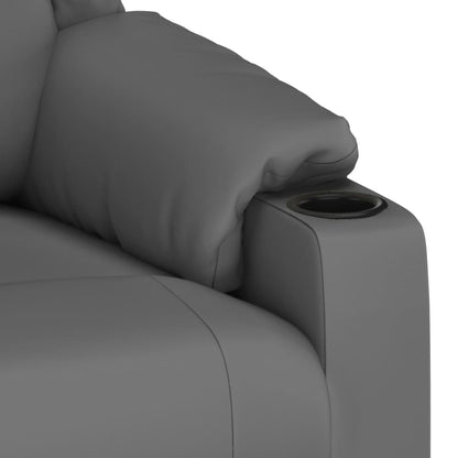 vidaXL Recliner Chair Grey Faux Leather