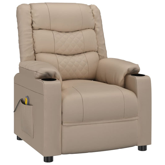 vidaXL Recliner Chair Cappuccino Faux Leather