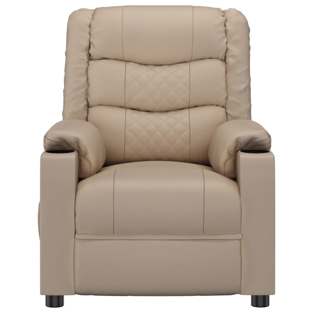 vidaXL Recliner Chair Cappuccino Faux Leather