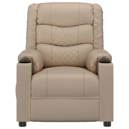 vidaXL Recliner Chair Cappuccino Faux Leather