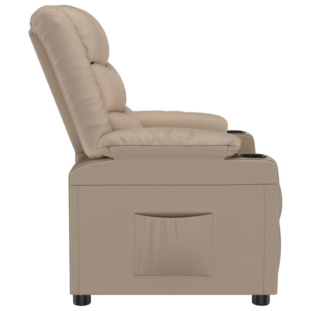 vidaXL Recliner Chair Cappuccino Faux Leather