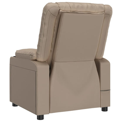 vidaXL Recliner Chair Cappuccino Faux Leather