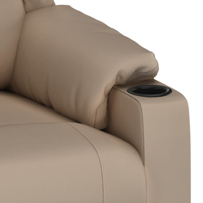 vidaXL Recliner Chair Cappuccino Faux Leather