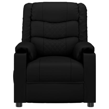 vidaXL Massage Chair Black Faux Leather