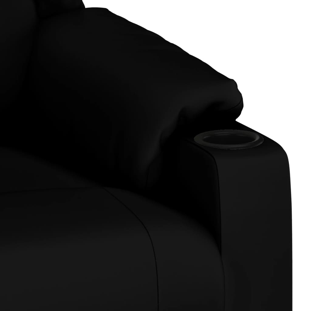 vidaXL Massage Chair Black Faux Leather