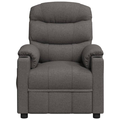 vidaXL Recliner Chair Dark Grey Fabric
