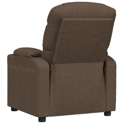 vidaXL Recliner Chair Brown Fabric