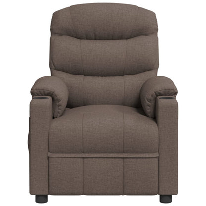 vidaXL Recliner Chair Taupe Fabric