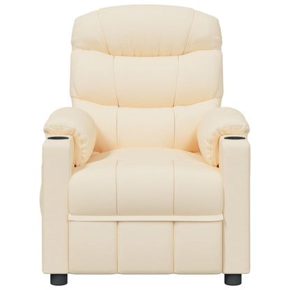 vidaXL Recliner Chair Cream Fabric