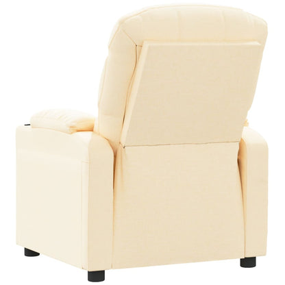 vidaXL Recliner Chair Cream Fabric