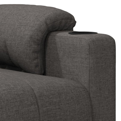 vidaXL Massage Chair Dark Grey Fabric