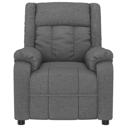 vidaXL Recliner Chair Dark Grey Fabric