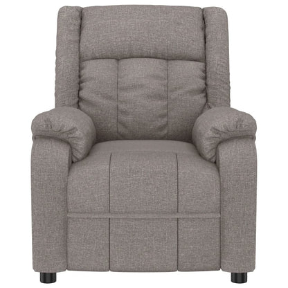 vidaXL Recliner Chair Taupe Fabric