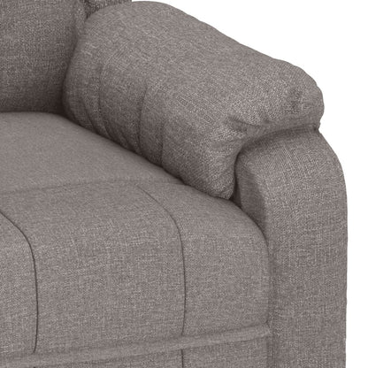 vidaXL Recliner Chair Taupe Fabric