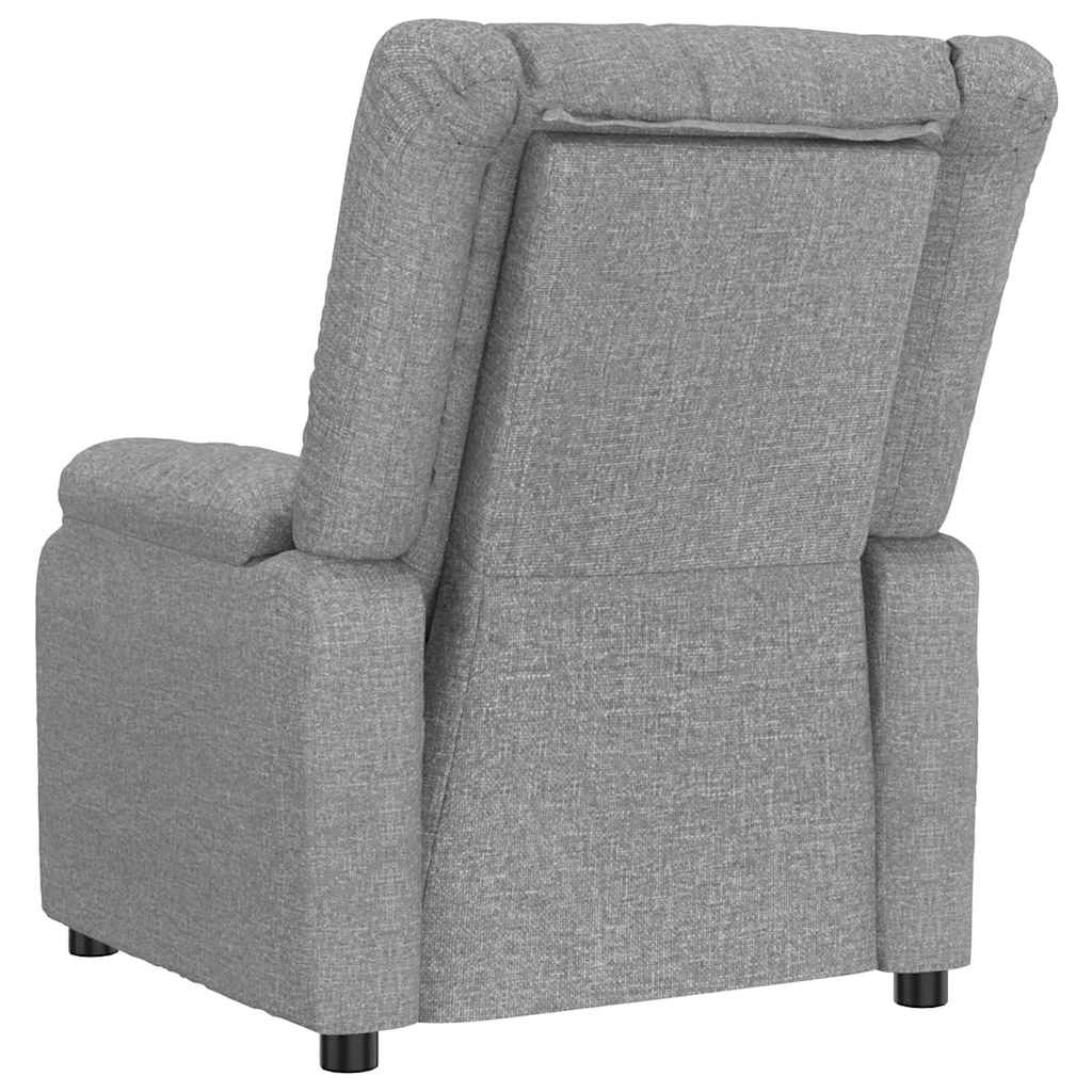 vidaXL Massage Chair Light Grey Fabric