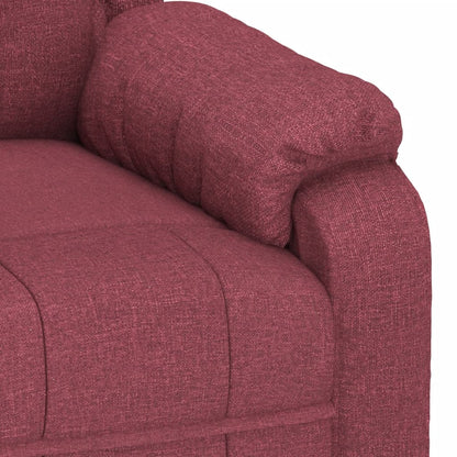 vidaXL Massage Chair Wine Red Fabric