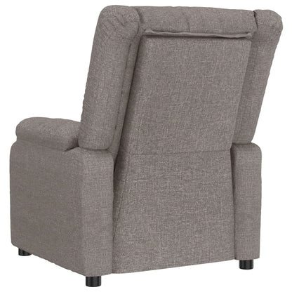 vidaXL Massage Chair Taupe Fabric