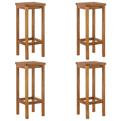 vidaXL Garden Bar Set | Brown | Solid Acacia wood | Medium | Footrest