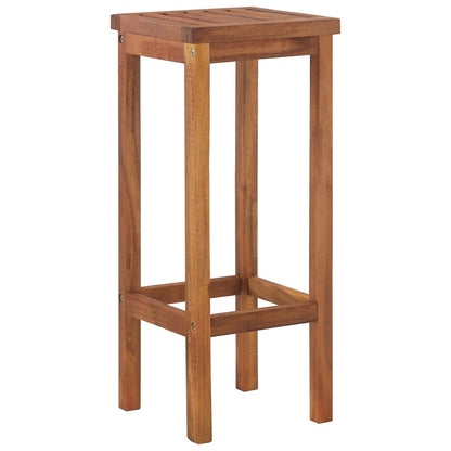 vidaXL Garden Bar Set | Brown | Solid Acacia wood | Medium | Footrest