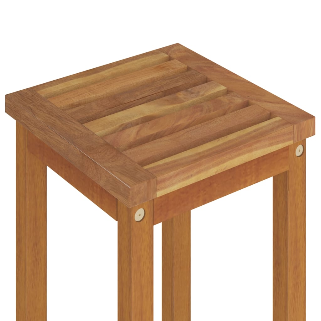vidaXL Garden Bar Set | Brown | Solid Acacia wood | Medium | Footrest