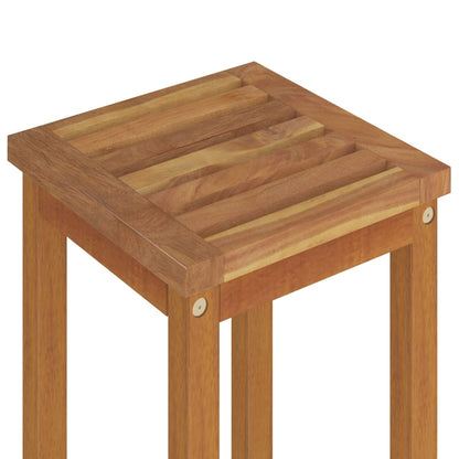 vidaXL Garden Bar Set | Brown | Solid Acacia wood | Medium | Footrest