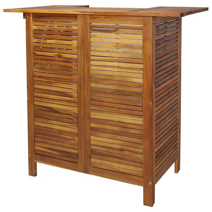 vidaXL 3 Piece Garden Bar Set Solid Wood Acacia