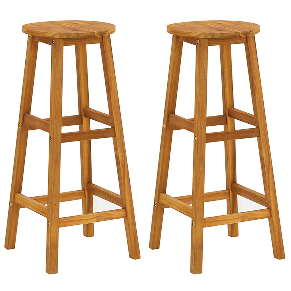 vidaXL Garden Bar Set | Natural wood | Solid Acacia wood | 3 Piece Set