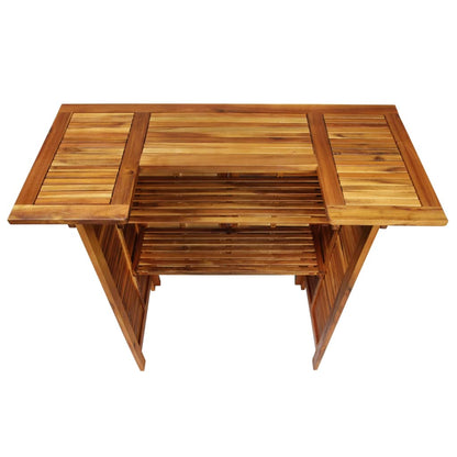 vidaXL Garden Bar Set | Natural wood | Solid Acacia wood | Standard | Footrest