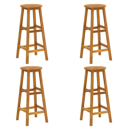 vidaXL Garden Bar Set | Natural wood | Solid Acacia wood | Standard | Footrest