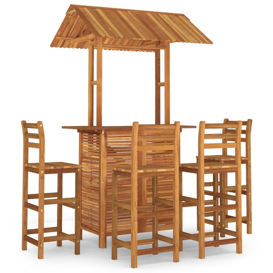 vidaXL Garden Bar Set | Natural Wood | Solid Acacia wood | Medium |  Durable