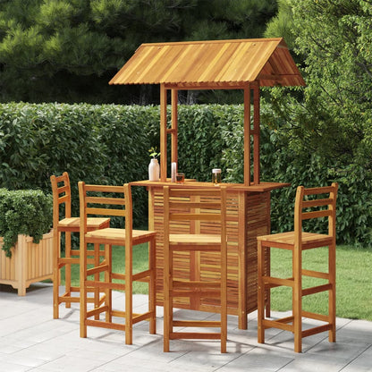 vidaXL Garden Bar Set | Natural Wood | Solid Acacia wood | Medium |  Durable