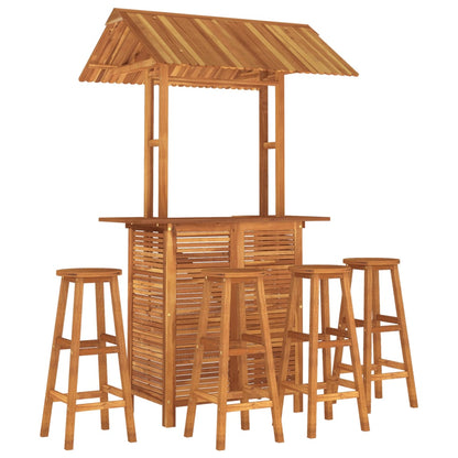 vidaXL Garden Bar Set | Natural Wood | Solid Acacia Wood | Large | Durable