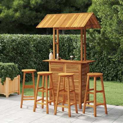 vidaXL Garden Bar Set | Natural Wood | Solid Acacia Wood | Large | Durable