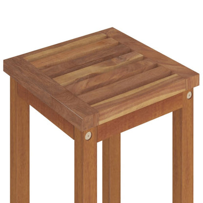 vidaXL Garden Bar Set | Natural wood | Solid Acacia wood | Large | Footrest