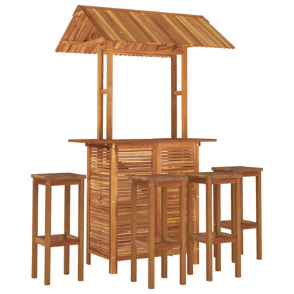 vidaXL Garden Bar Set | Acacia wood color | Solid acacia wood | Medium |  Tough