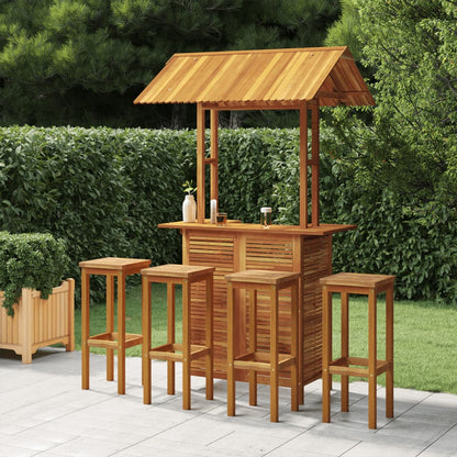 vidaXL Garden Bar Set | Acacia wood color | Solid acacia wood | Medium |  Tough