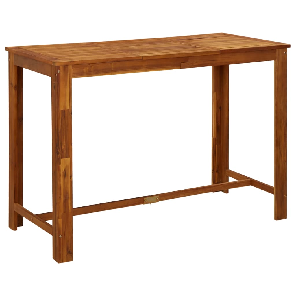 vidaXL Garden Bar Set | Natural Wood | Solid acacia wood with oil finish | Large