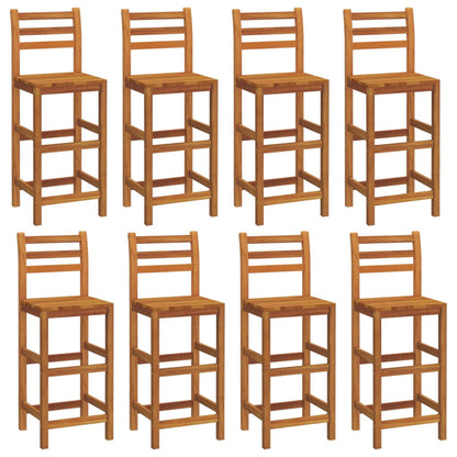 vidaXL Garden Bar Set | Natural Wood | Solid acacia wood with oil finish | Large