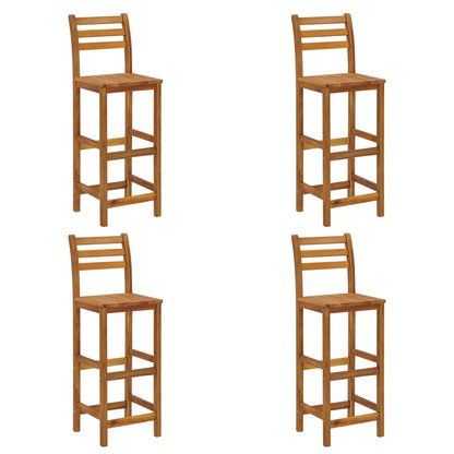 vidaXL Garden Bar Set | Natural Wood | Solid acacia wood with oil finish | Large
