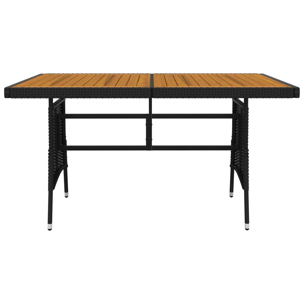 vidaXL Outdoor Dining Set | Black | PE rattan | Large | Ergonomic