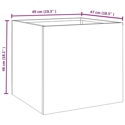 vidaXL Planters 2 pcs 49x47x46 cm Corten Steel