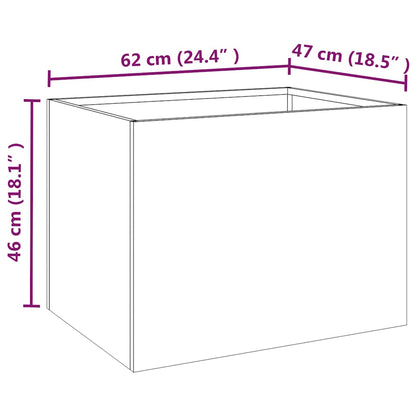 vidaXL Planter 62x47x46 cm Corten Steel