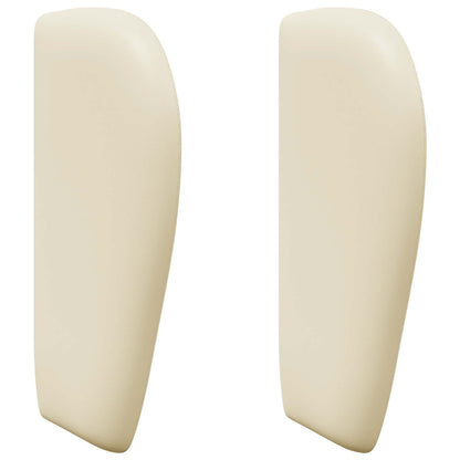vidaXL Headboard Ear Cream 40 x 23 x 6 cm PVC
